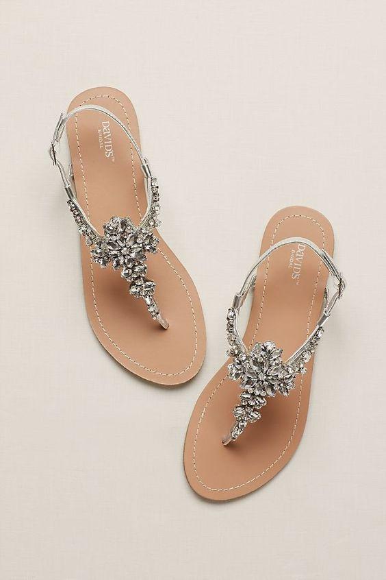 Women's Boho Flat Sandals Summer Casual Lace Pearl Flip Flop Sandals Beach  Wedding Dressy Sandals Walking Shoes 41 White - Walmart.com