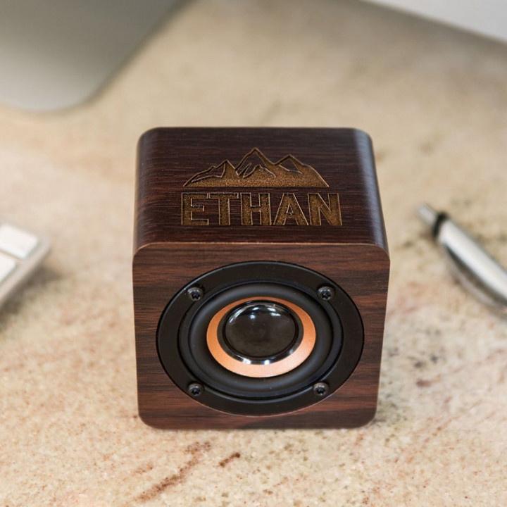 wooden speakers