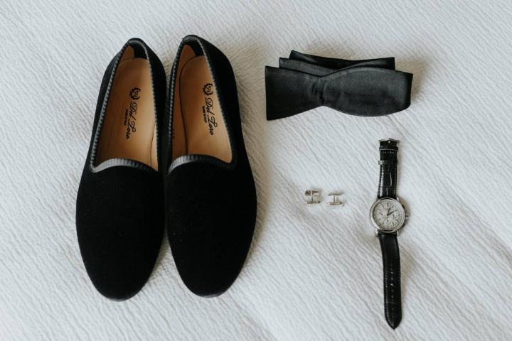 Black Satin Tie – Del Toro Shoes