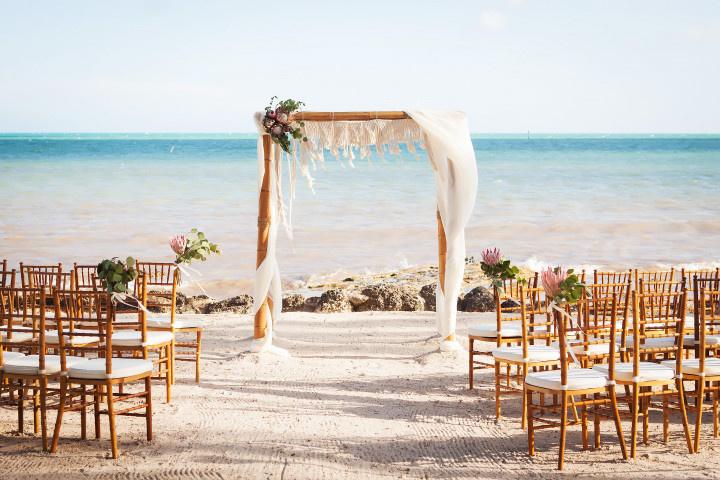 beach wedding backdrop ideas