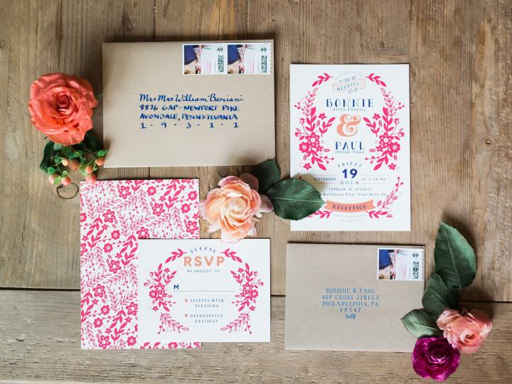 Pink invitations 