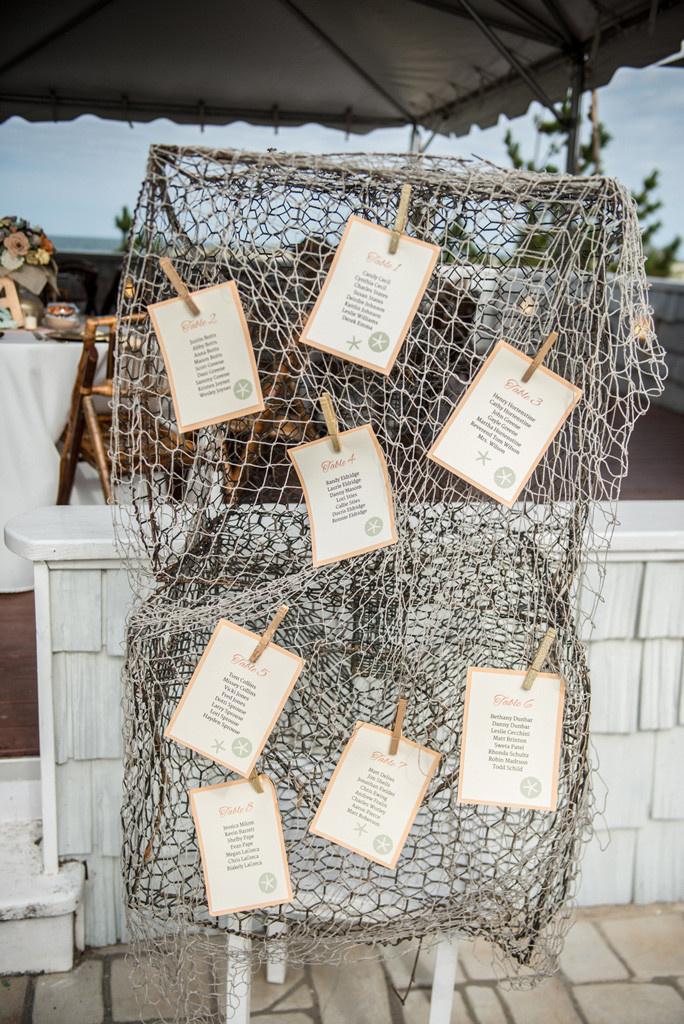 Unique seating chart using a fishing theme - Today's Bride