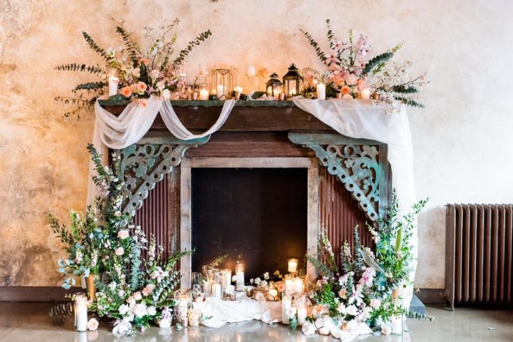 Elegant Wedding Fireplace Mantel Decorations: Transform Your Big Day