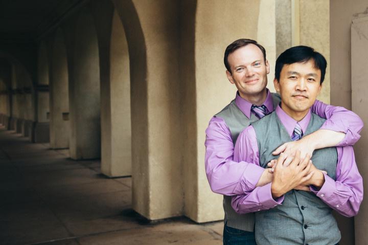 gay engagement photo