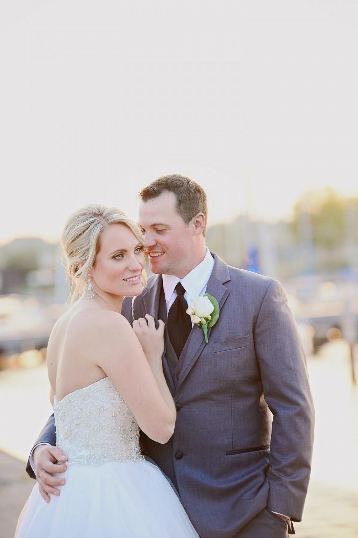 couple on wedding day 