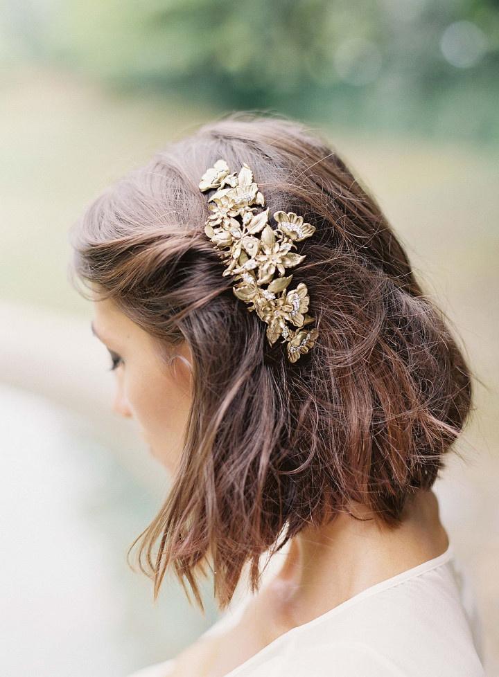 22 Wedding Hairstyles For Short Hair: Updos, Half-Up & More