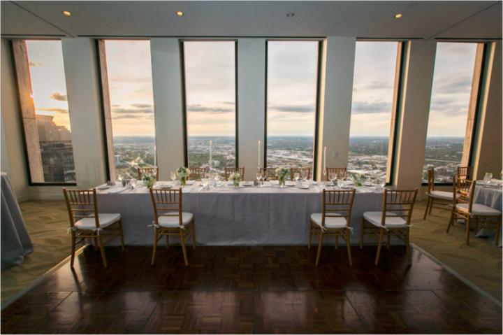 wedding venue with view