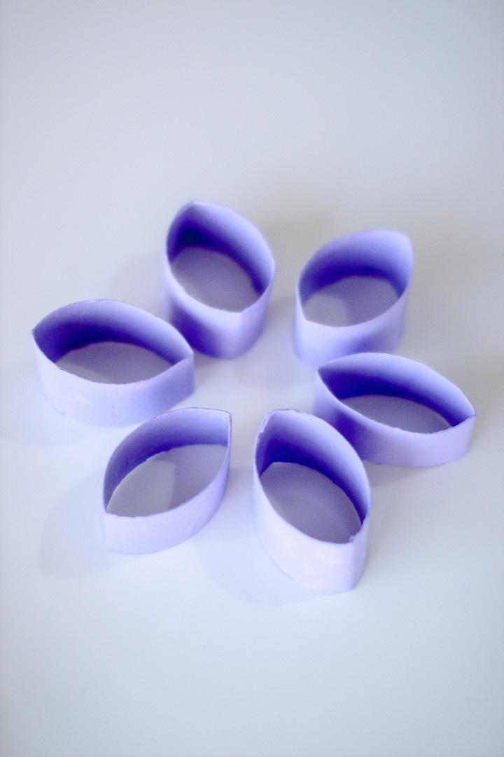 flower petals cardboard tube photo backdrop diy