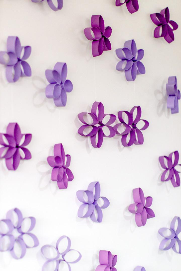 cardboard tube photo backdrop diy