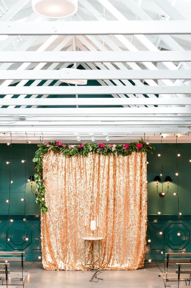 indoor wedding ceremony backdrop ideas