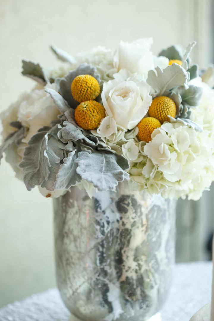 mercury glass centerpiece