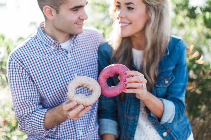engagement photo donuts