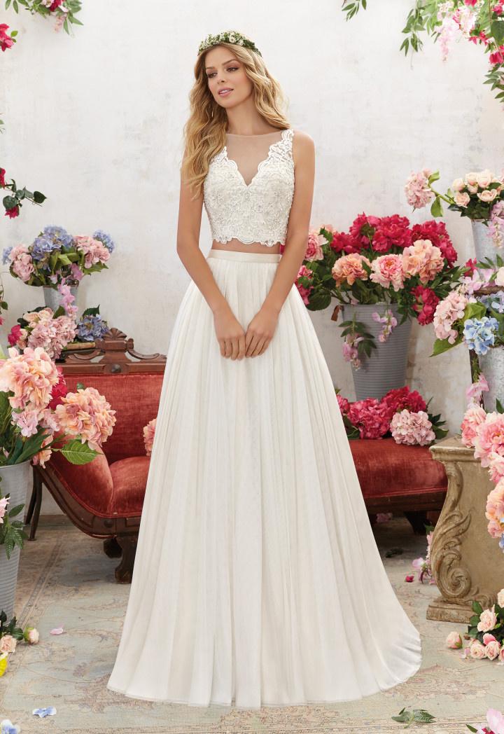 illusion wedding dresses morilee