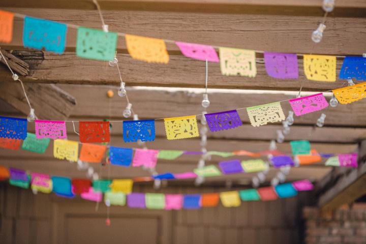papel picado bunting banner 