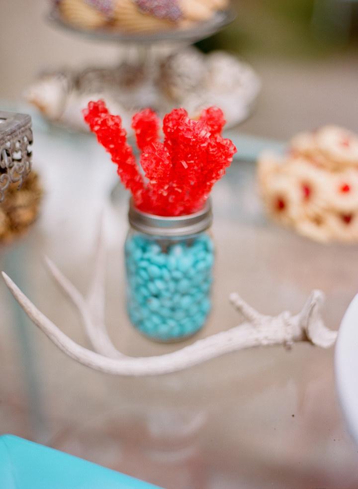 rock candy wedding favors