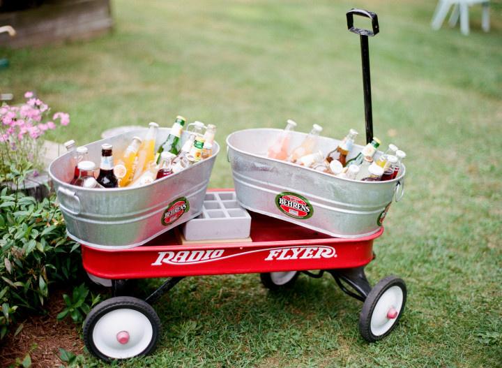 wedding drink display idea 