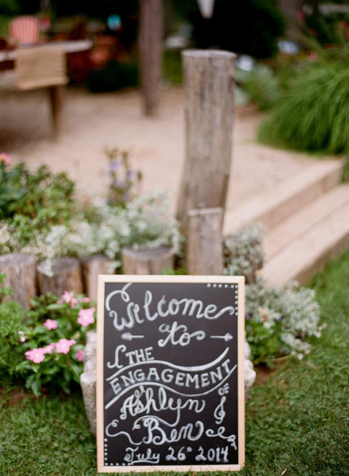 chalkboard calligraphy signage 