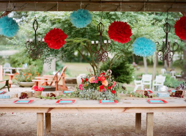 DIY engagement party decor 