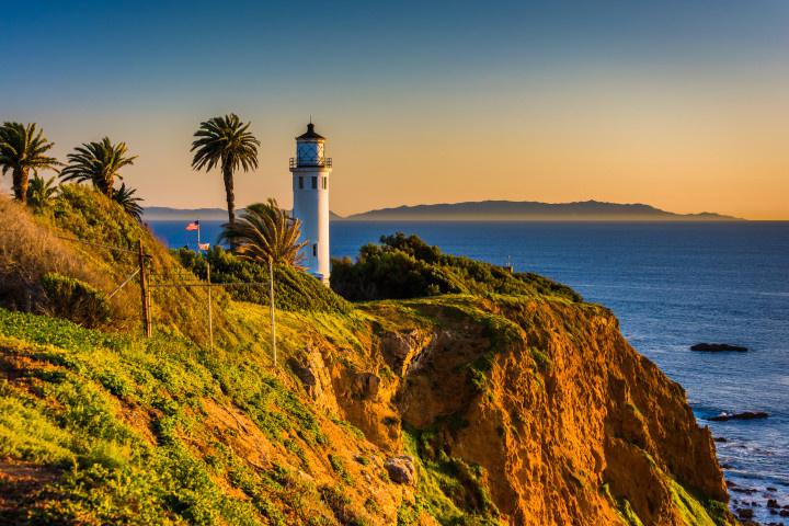 scenic lighthouse in Rancho Palos Verdes, California