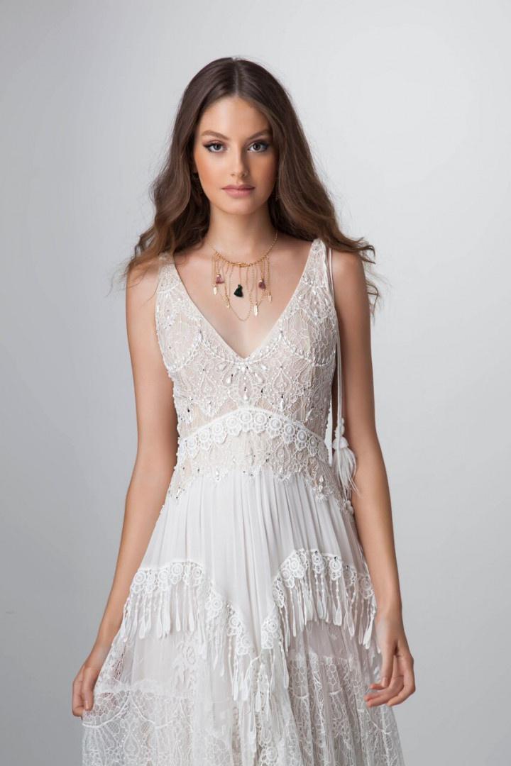 Dreamcatcher Details Are the New Boho Wedding Dress Trend