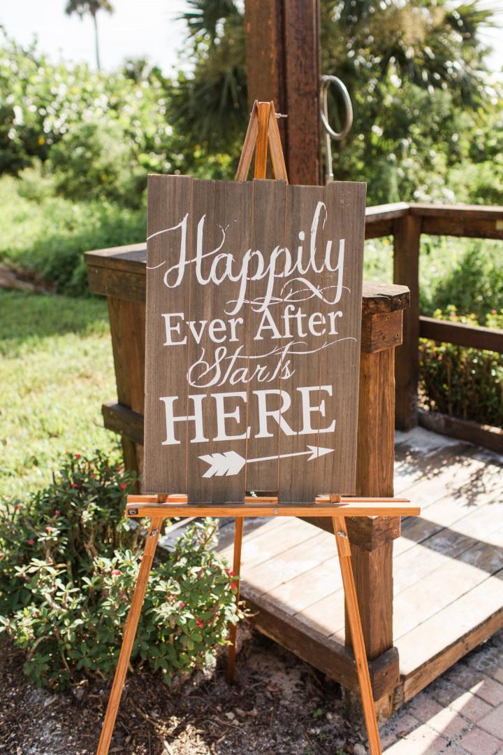 romantic wedding sign