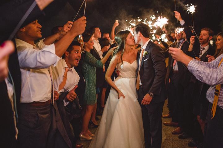 sparkler sendoff 
