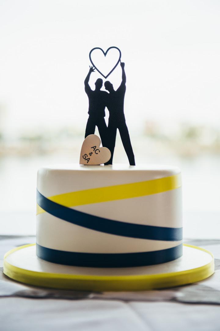 Reaching For Her Star Bride Wedding Cake Topper