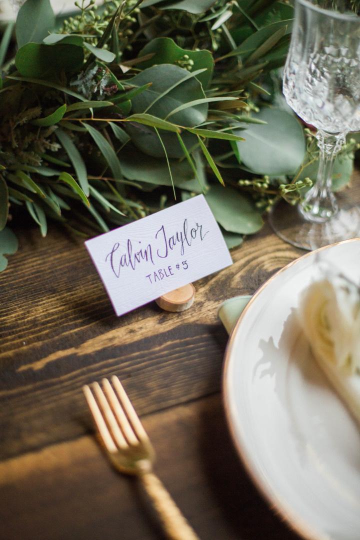 calligraphy place card 