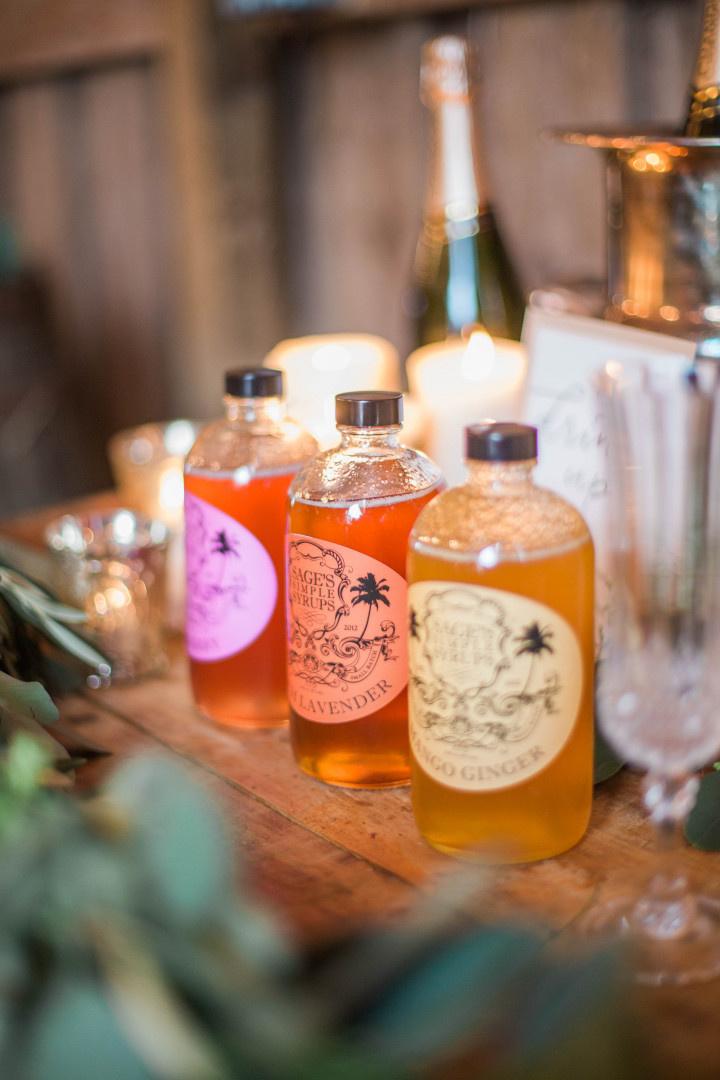 simple syrup wedding cocktail ideas