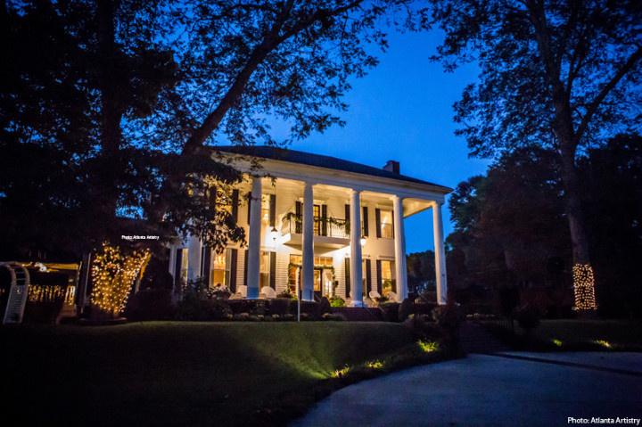 Victoria Belle Mansion and Vintage White Barn