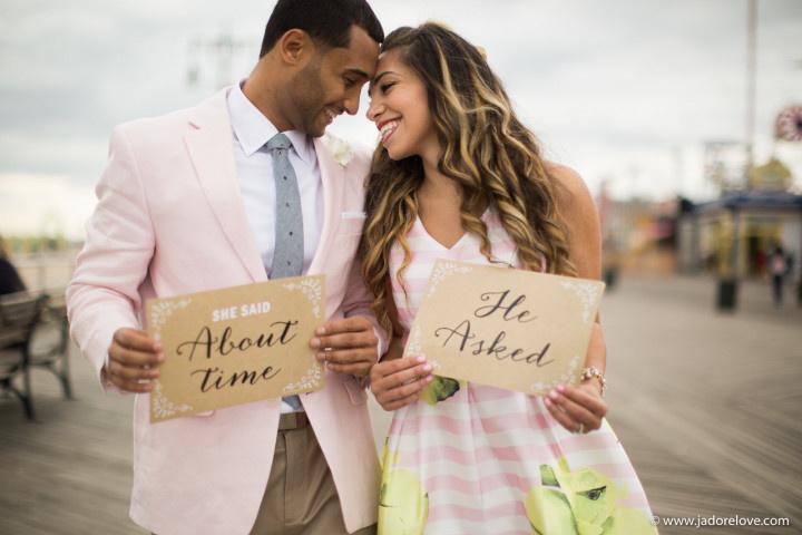 bayann engagement photo proposal sign 