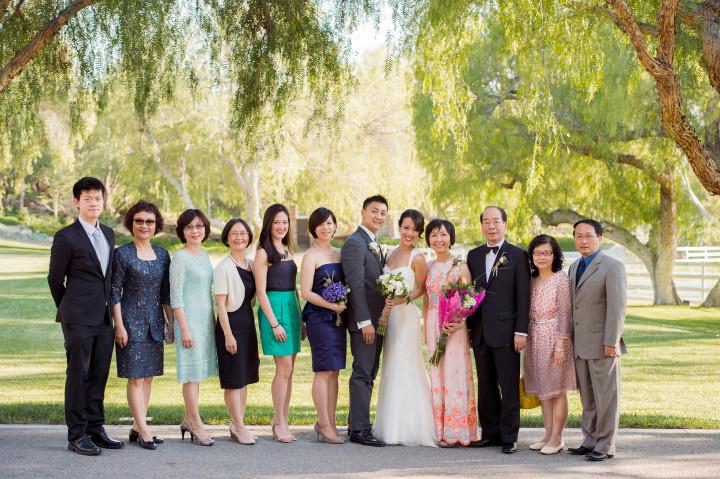 couple with family members guests