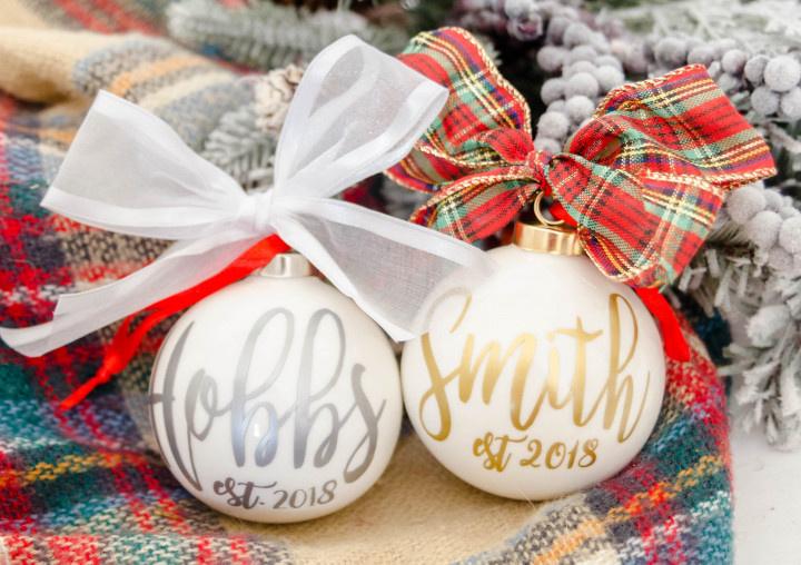 28 First Christmas Married Ornaments for 2021 Newlyweds