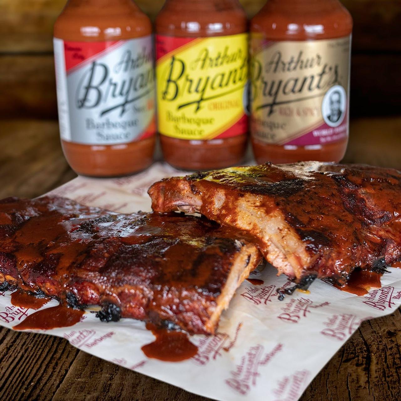 goldbelly arthur bryant's barbeque ribs combo box for food engagement gifts