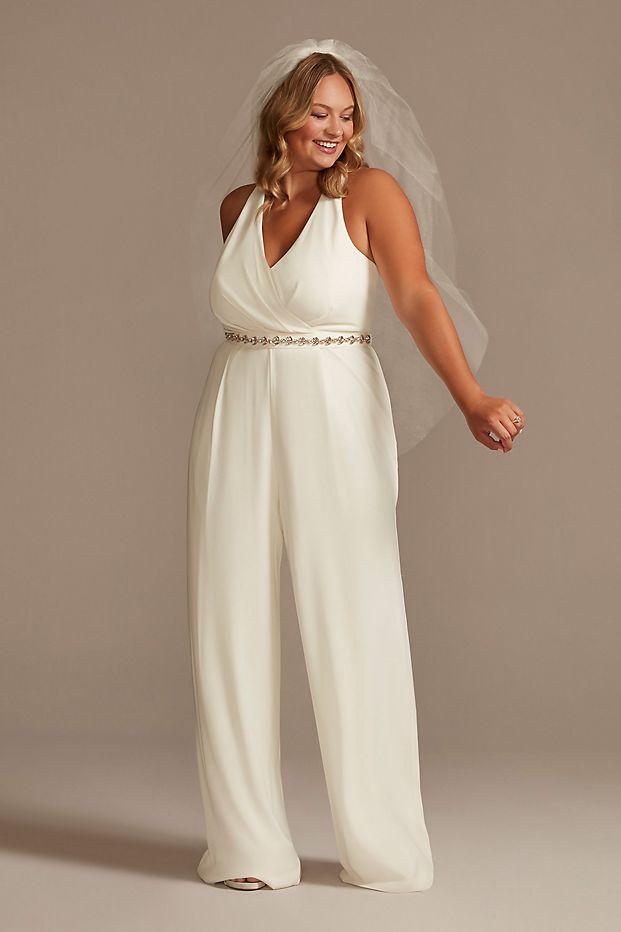 Formal jumpsuits for wedding plus size best sale