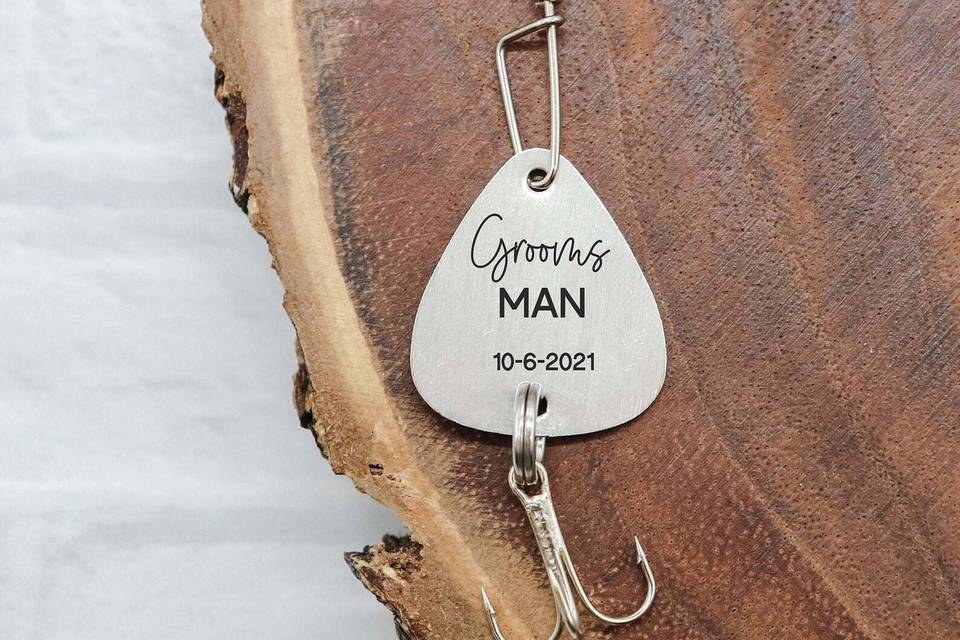groomsman fishing lure proposal gift idea