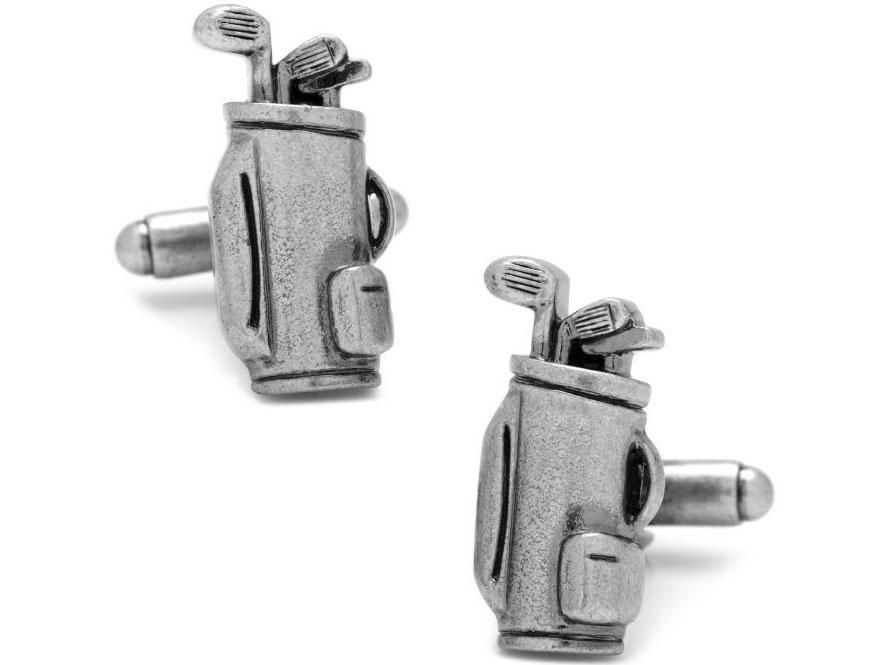 Golf bag cuff links 60th anniversary gift idea