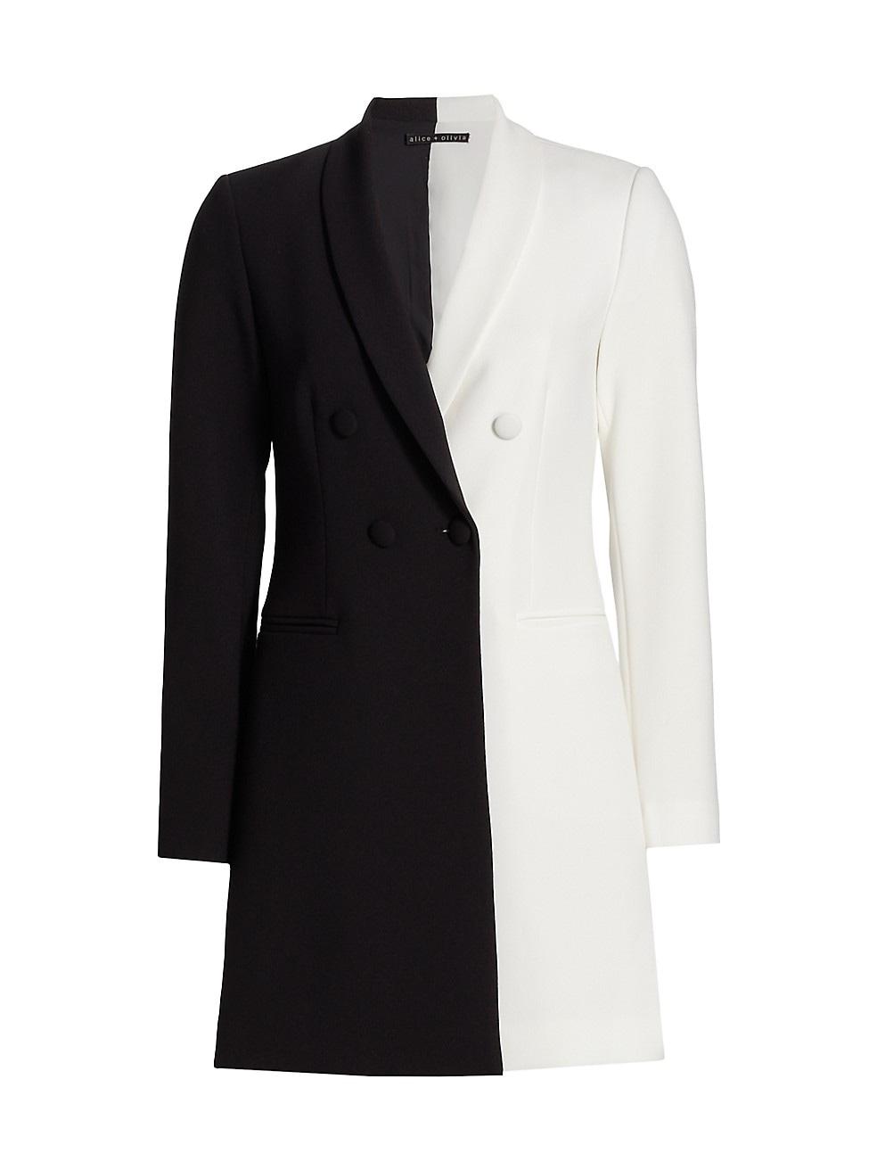 Black white best sale blazer dress