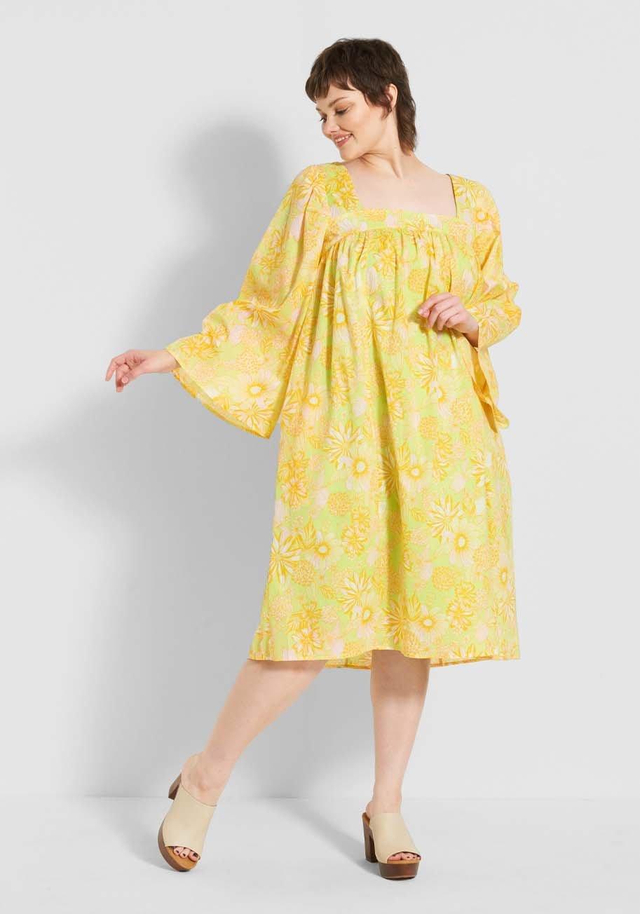 Retro yellow Modcloth dress