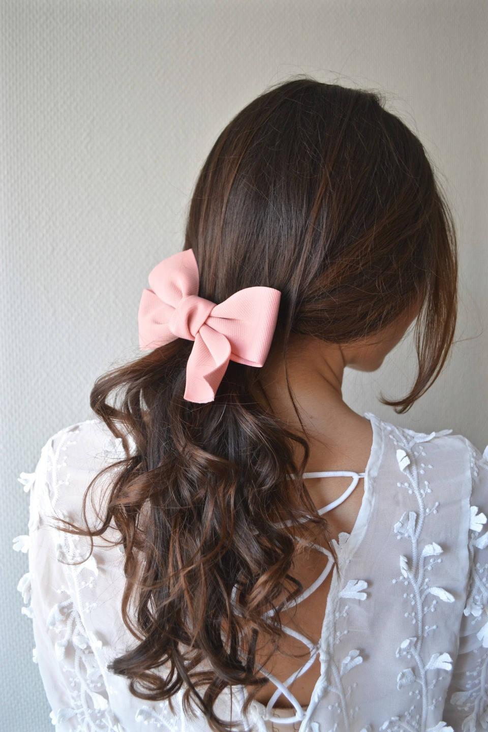 Honeycomb Ponytail Bows