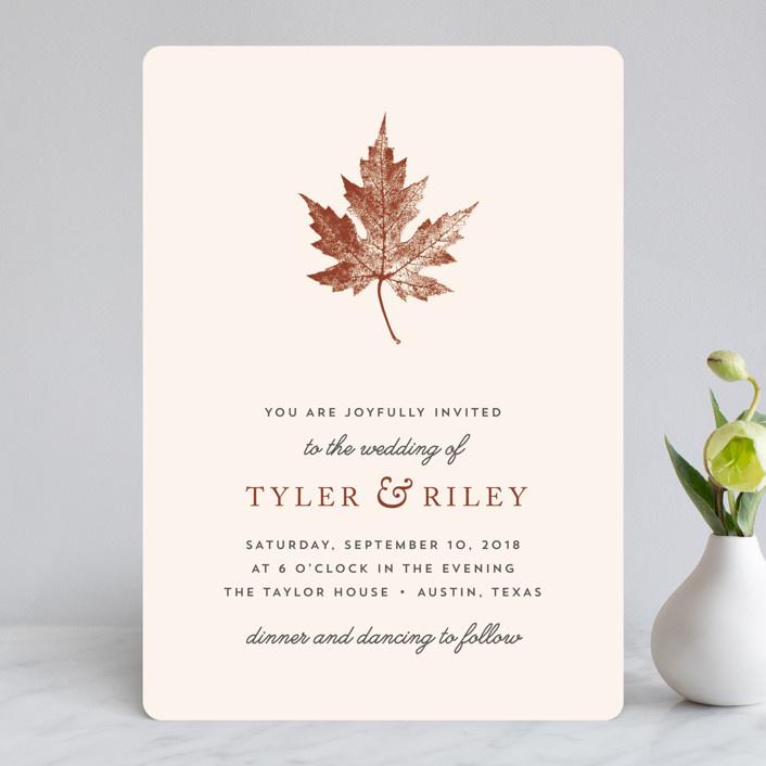 Simple Wedding Invitation Cards | The Autumn
