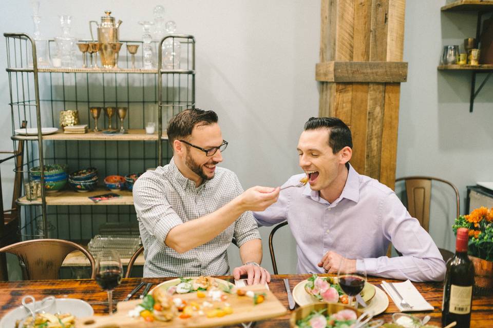 couple tasting