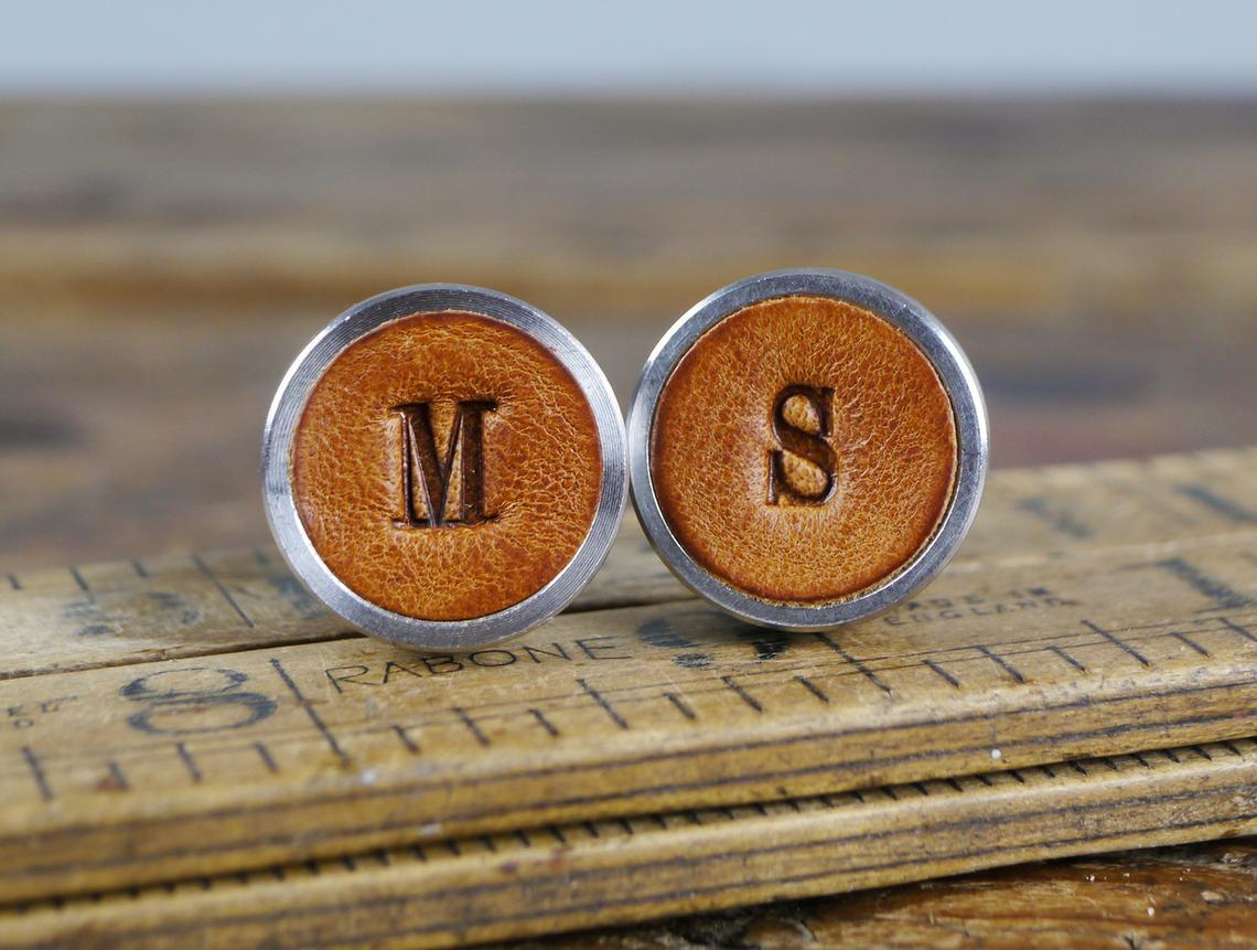 Modern Monogram Gold Cufflinks