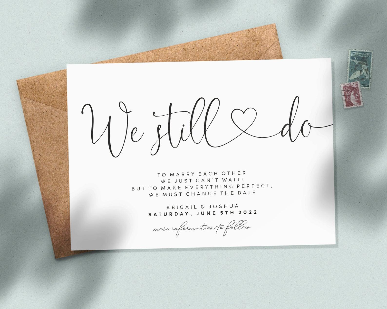 How to Change the Date For Your Wedding & Which Cards to Buy