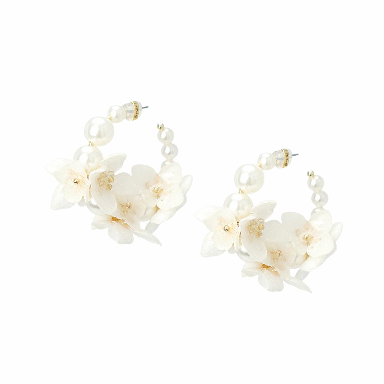 Peony Earrings Floral Earring Bride Earrings Wedding 