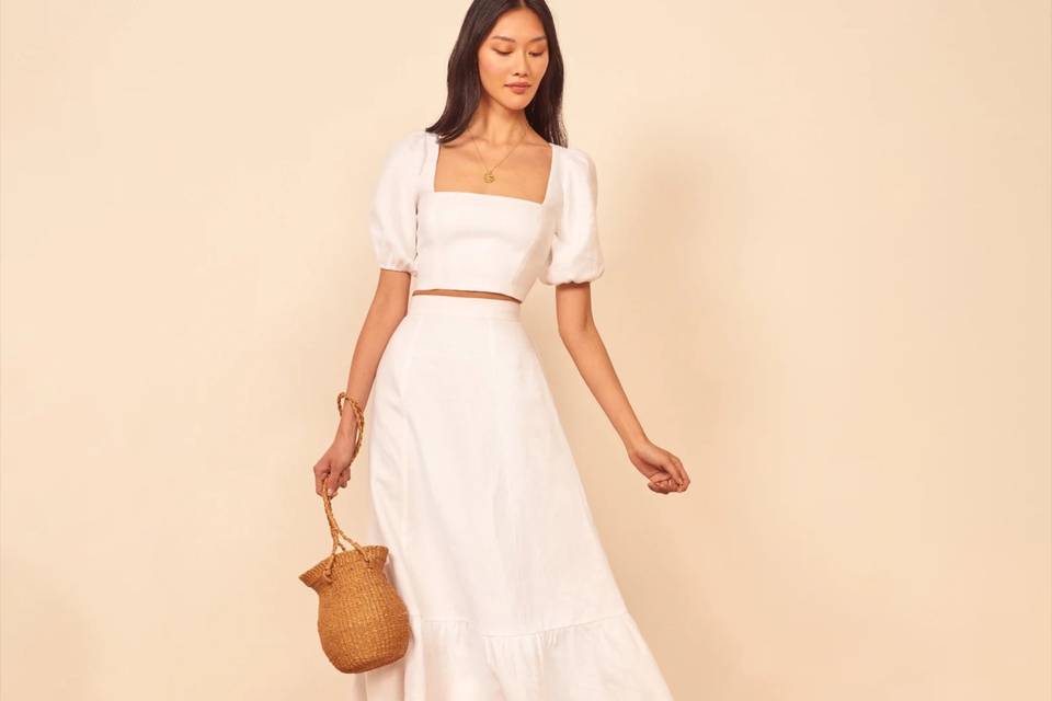 White Bridal Shower Dresses for the Bride