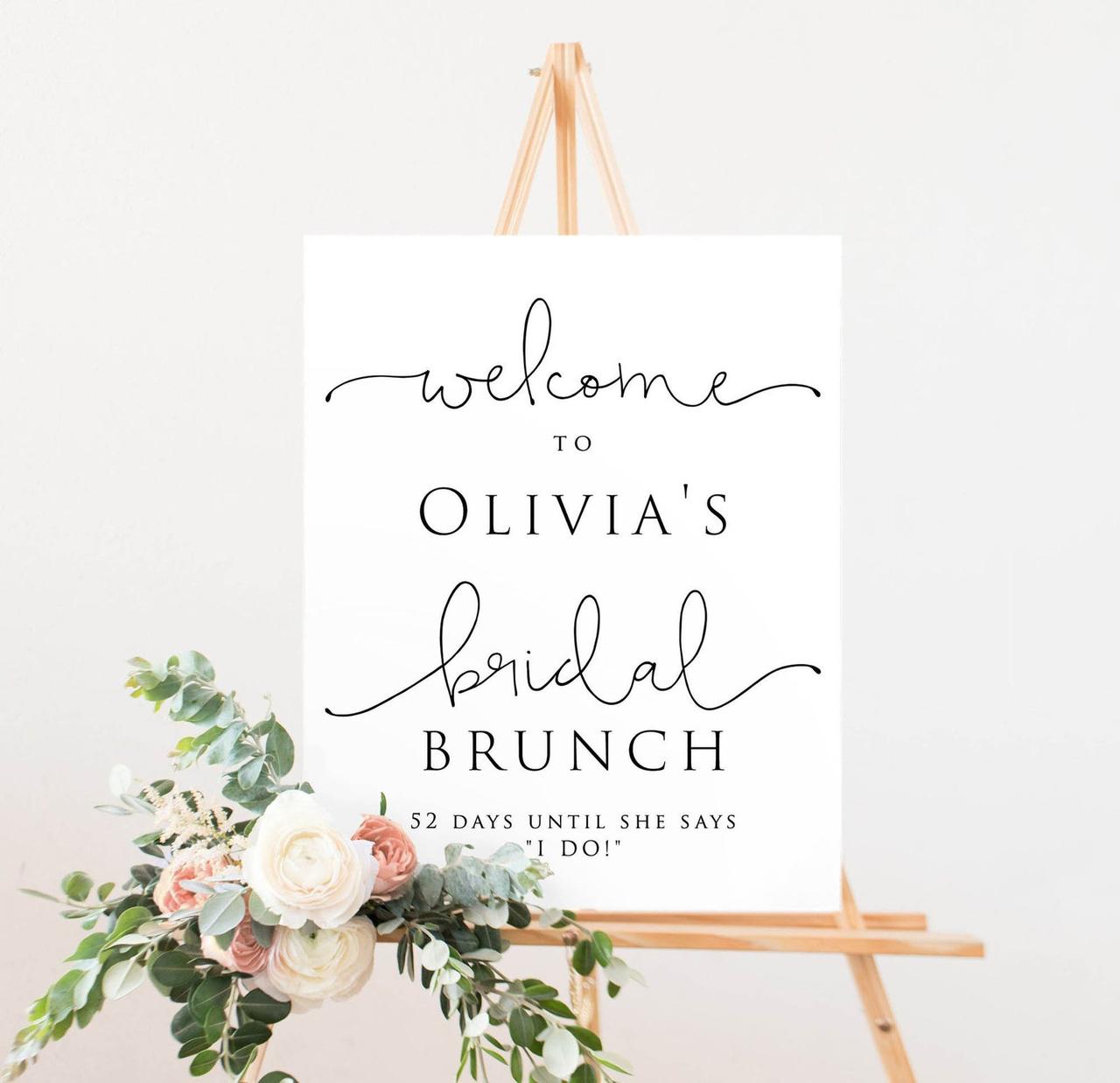 Bridal Shower Sign Bridal Shower Welcome Sign Bridal Shower Sign Idea 