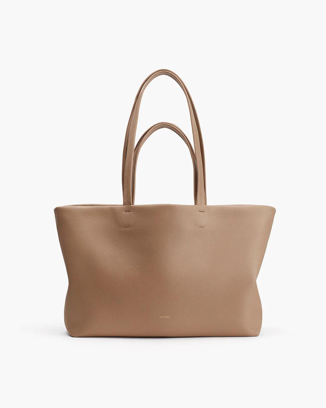 Beige tote bag