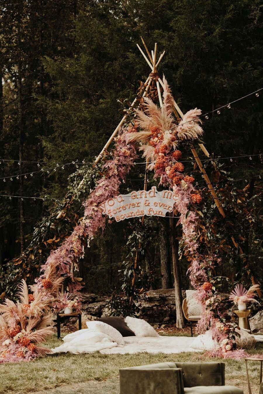 Vintage bohemian shop wedding ideas