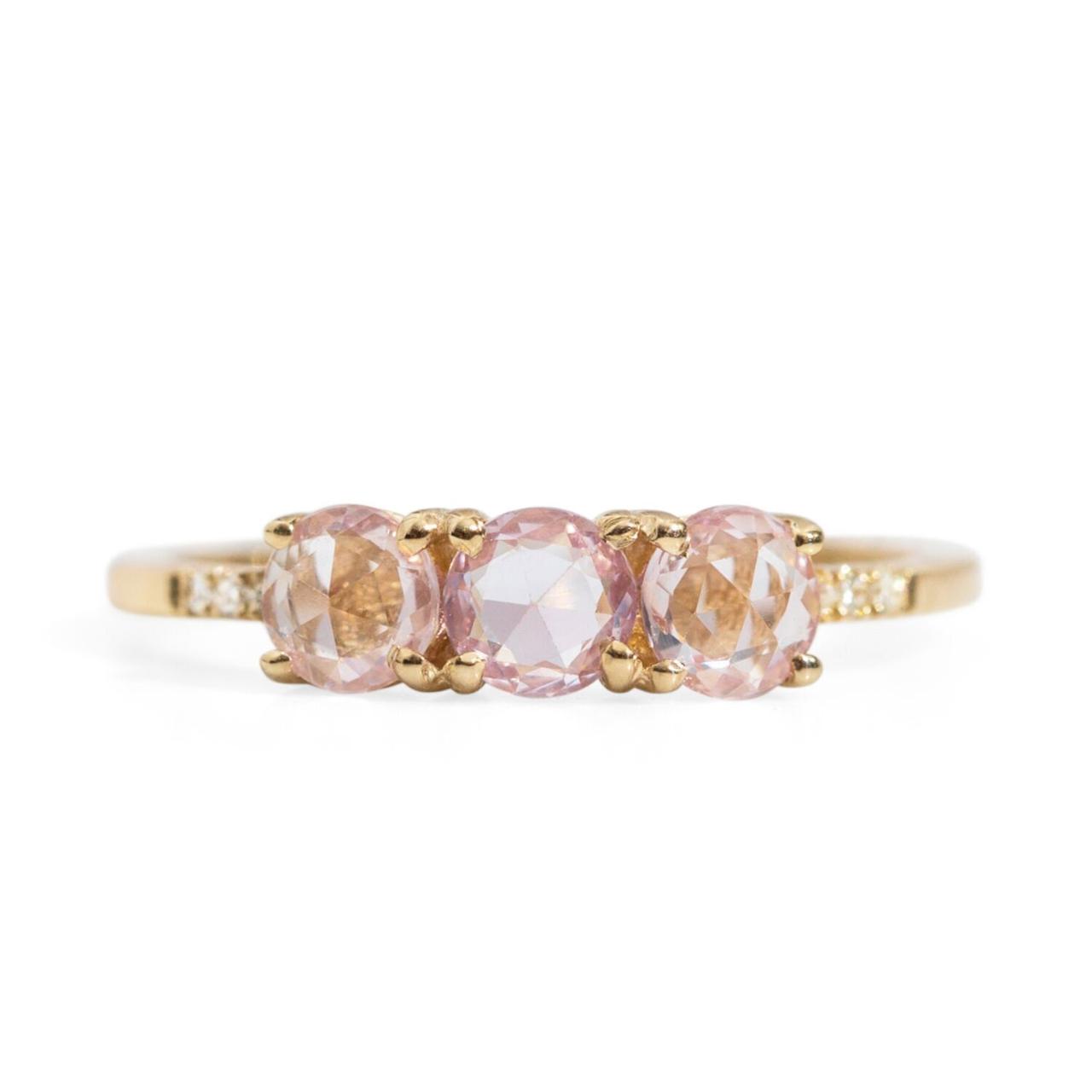 Pink Diamond Bezel Set Ring in 14K Rose Gold (only $875)